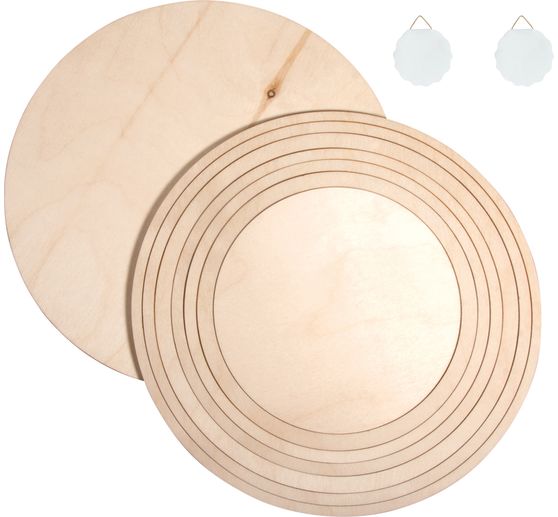 Holzplatten/-ringe Set