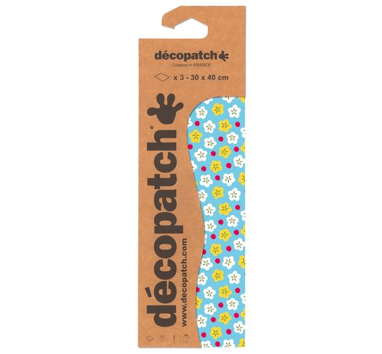 D&eacute;copatch-Papier "Bl&uuml;ten"