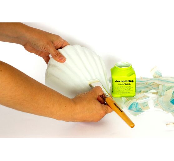 Shell vase, papier m&acirc;ch&eacute;, waterproof