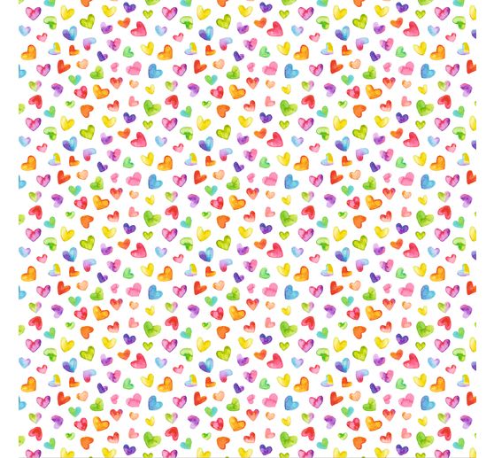 Transparentpapier-Faltbl&auml;tter "Bunte Herzen"