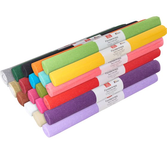 Floristen-Krepppapier, farbfest