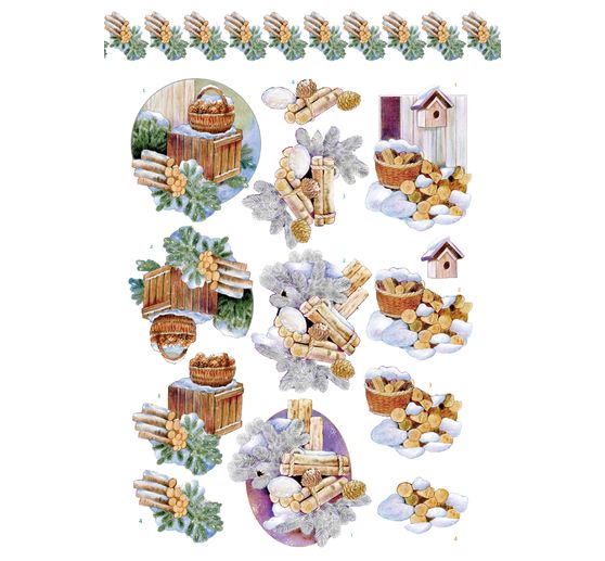 3D-Stanzbogenbuch "Winter Charme"