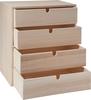 VBS Schubladenbox mit 4 Schubladen