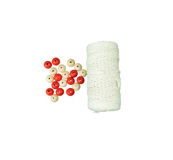 Makramee Kn&uuml;pf-Set "Weihnachtsbaum"