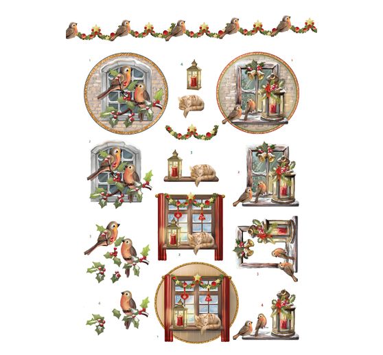 3D punched sheet book "Christmas Village" 