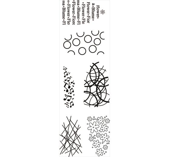 Silikonstempel f&uuml;r Faltblume "Design"
