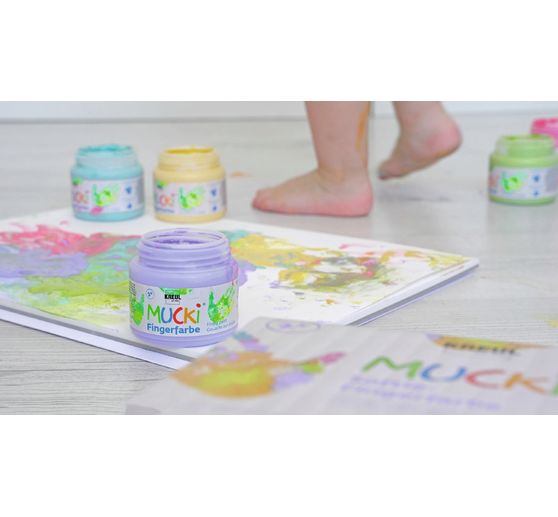 MUCKI Softie-Fingerfarbe, 6er-Set