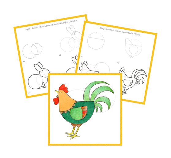 Spiral book learning to draw Graffy Nature "The farm"