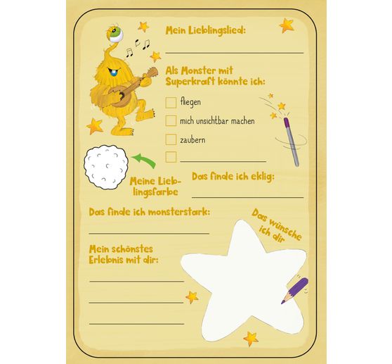 Freundebuch "Meine monsterm&auml;&szlig;igen Freunde"
