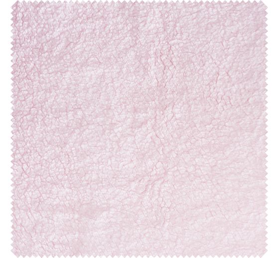 Fleece-Stoff "Lamm Ros&eacute;"