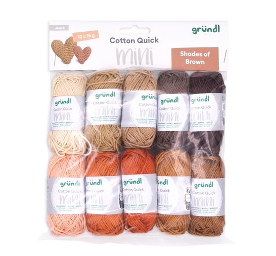 Gr&uuml;ndl Cotton Quick Mini "Shades of Brown"