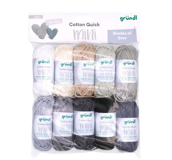 Gr&uuml;ndl Cotton Quick Mini "Shades of Grey"