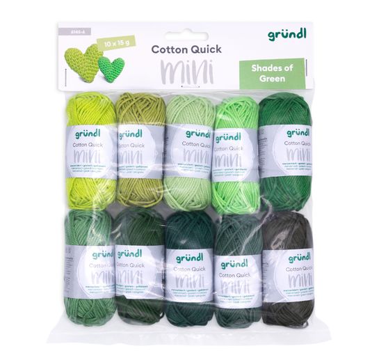 Gr&uuml;ndl Cotton Quick Mini "Shades of Green"