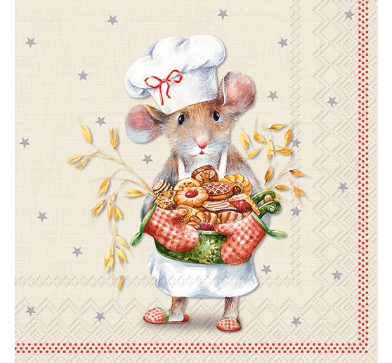 Serviette "M&auml;useb&auml;cker"