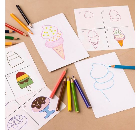 Mini Kreativset Zeichnen "S&uuml;&szlig;e Sachen"