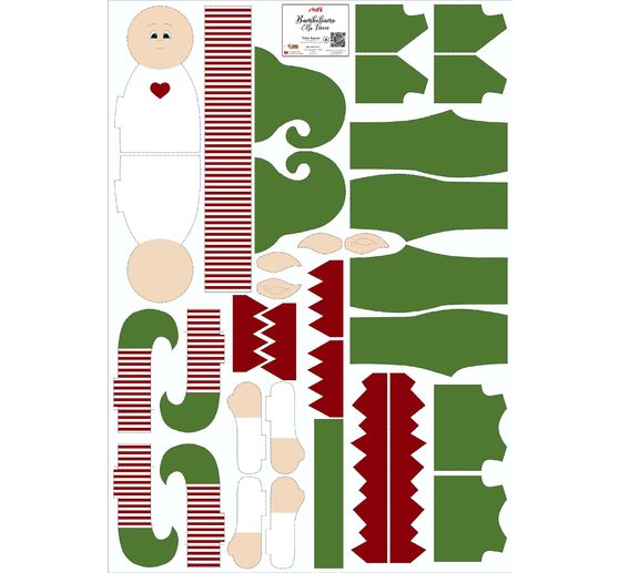 Puppen N&auml;hset "Elf Schneeflocke"
