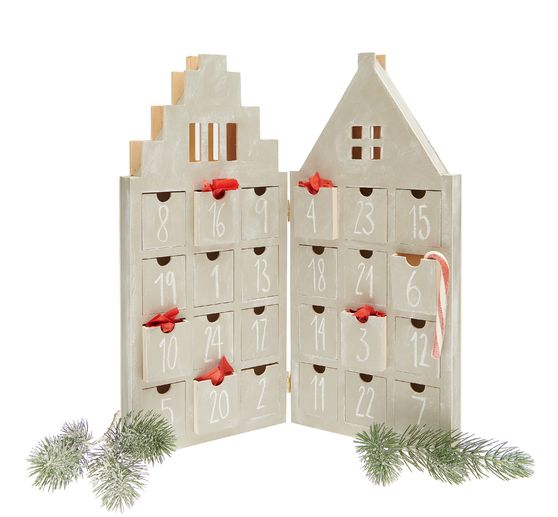 Adventskalender "Haus", aufklappbar