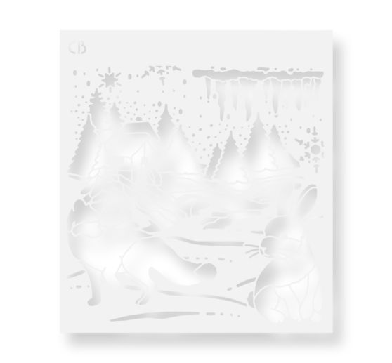 Schablone "Nordic landscape"
