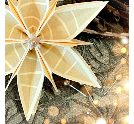 Silikonstempel f&uuml;r Faltstern Gro&szlig; "Christmas"