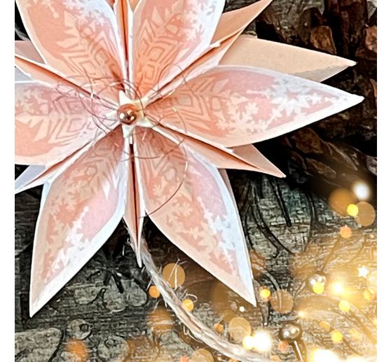 Silikonstempel f&uuml;r Faltstern Gro&szlig; "Christmas"