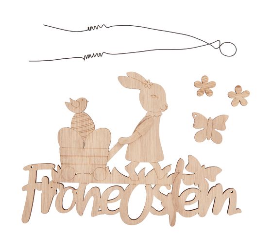 VBS Holz-H&auml;nger "Frohe Ostern"