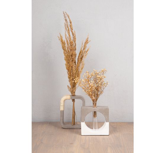 Silikon Gie&szlig;form "Vase Quadrat mit Kreis"