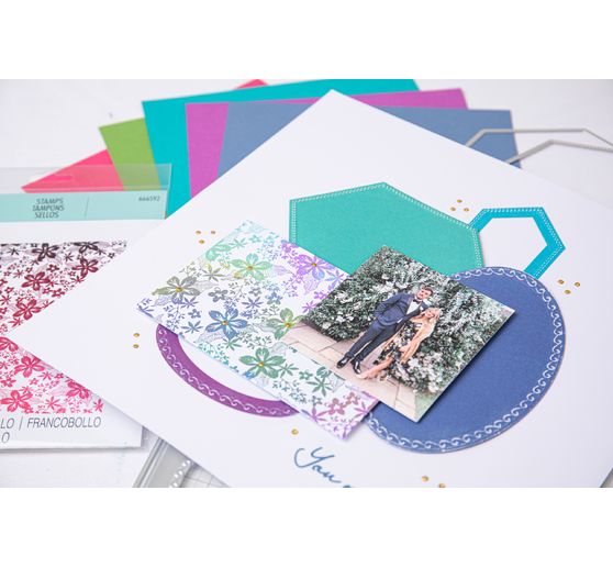 Sizzix Framelits Punching template "Hexagons by Stacey Park"