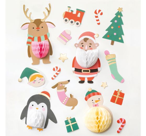 Wabenball Sticker "Christmas"