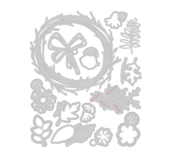 Sizzix Thinlits Stanzschablone "Foliage Wreath by Tim Holtz"