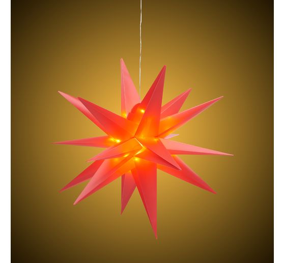 LED 3D star "Wega", Red