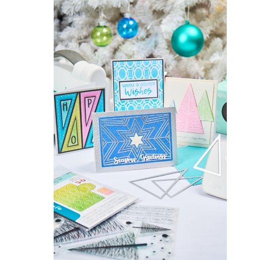 Sizzix 3D-Pr&auml;geschablone "Cosmopolitan - Golden Rings by Stacey Park"