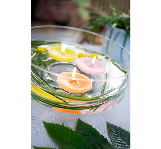 Schwimmkerzen Rustic "Gro&szlig;", 4 St&uuml;ck