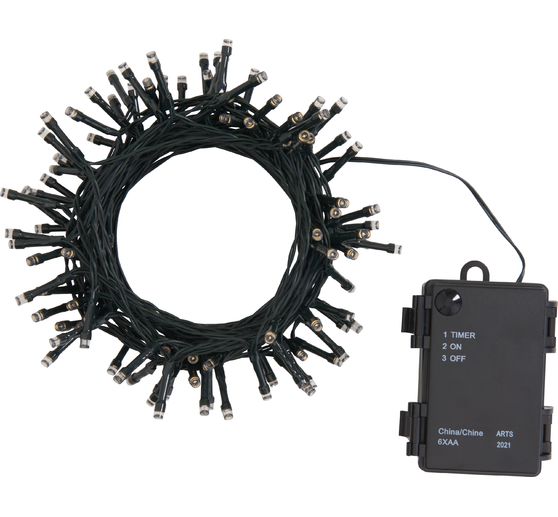 Outdoor Mini-LED-Lichterkette, 10 m, Gr&uuml;n, 100 LEDs