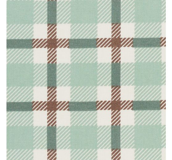Baumwoll-Stoff "British Karo Gr&uuml;n"