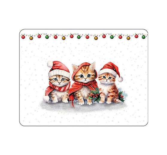 Serviette "Lustige Weihnachtsk&auml;tzchen"