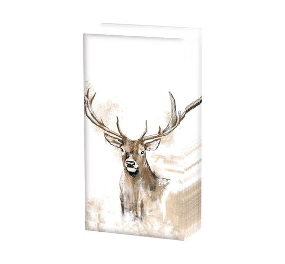 Paper handkerchiefs "Deer with antlers"
