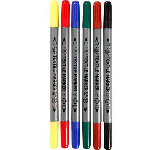 Fabric painting pens "Standard colours"