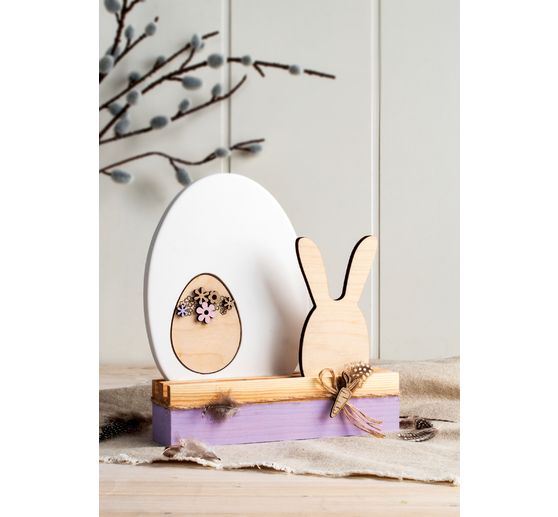 Wooden scatter decorations "Easter eggs mix"