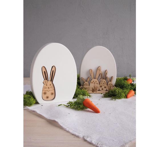 Wooden scatter decorations "Easter eggs mix"
