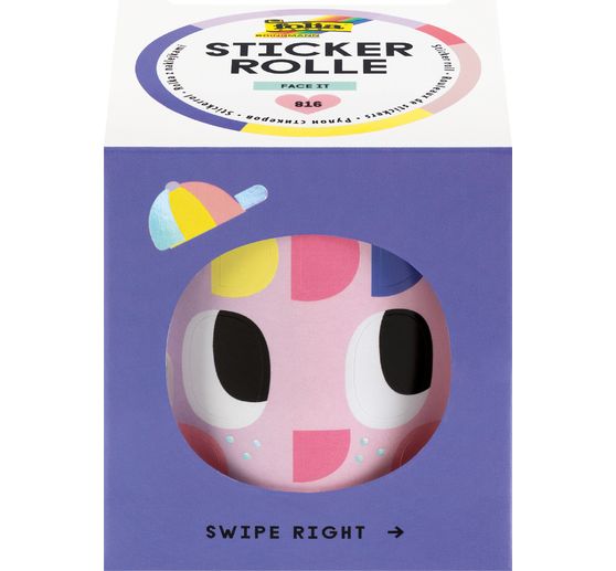 Stickerrolle "Face it"