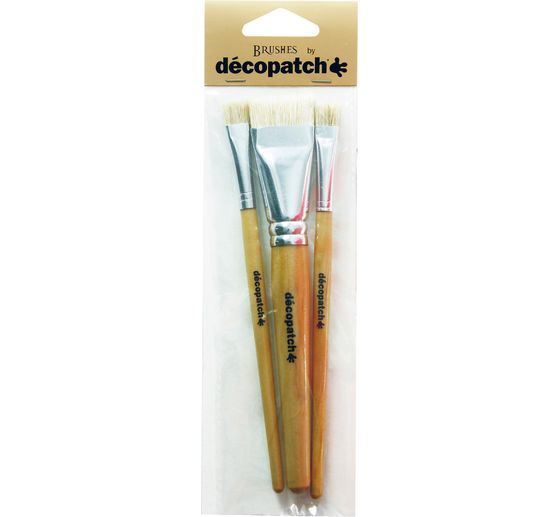 D&eacute;copatch natural bristle brushes, set of 3