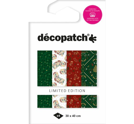 D&eacute;copatch Pocket Hot-Foil Collection Mix and Patch "Vintage Weihnachten"