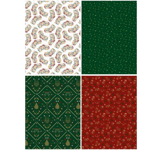 D&eacute;copatch Pocket Hot-Foil Collection Mix and Patch "Vintage Weihnachten"