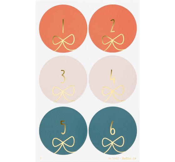 Adventskalendersticker "Round Bows"
