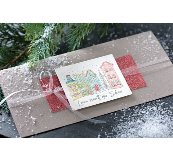 BUTTERER Stempel "Leise rieselt der Schnee"