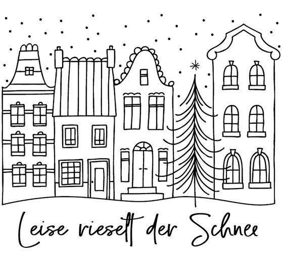 BUTTERER Stempel "Leise rieselt der Schnee"