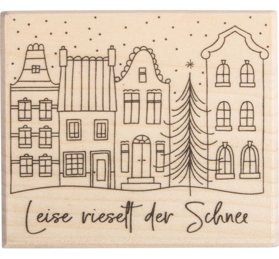BUTTERER Stempel "Leise rieselt der Schnee"