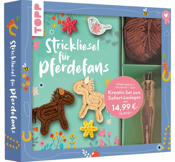 Kreativ-Set "Strickliesel f&uuml;r Pferdefans"