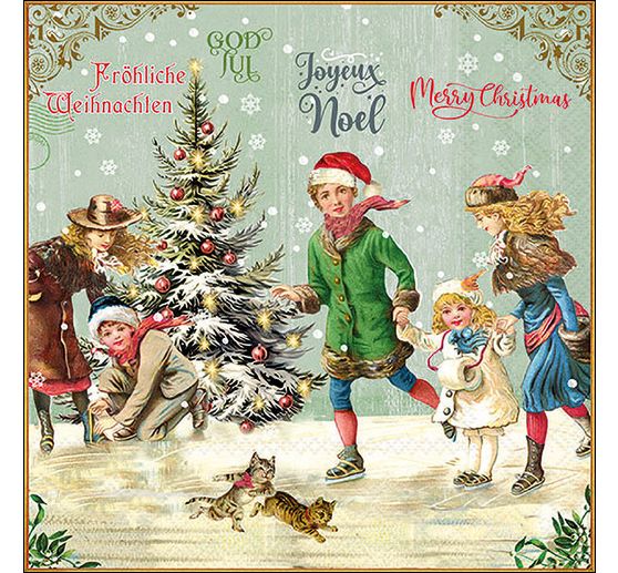 Serviette "X-Mas On Ice"