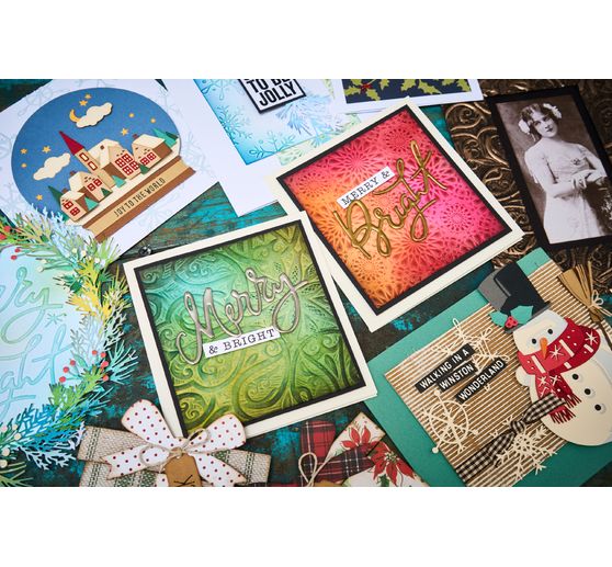 Sizzix A5 Pr&auml;geschablone "Engraved by Tim Holtz"